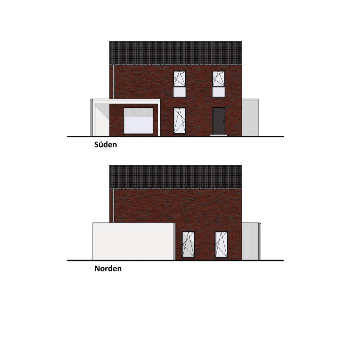 Ansichten Nord und Süd