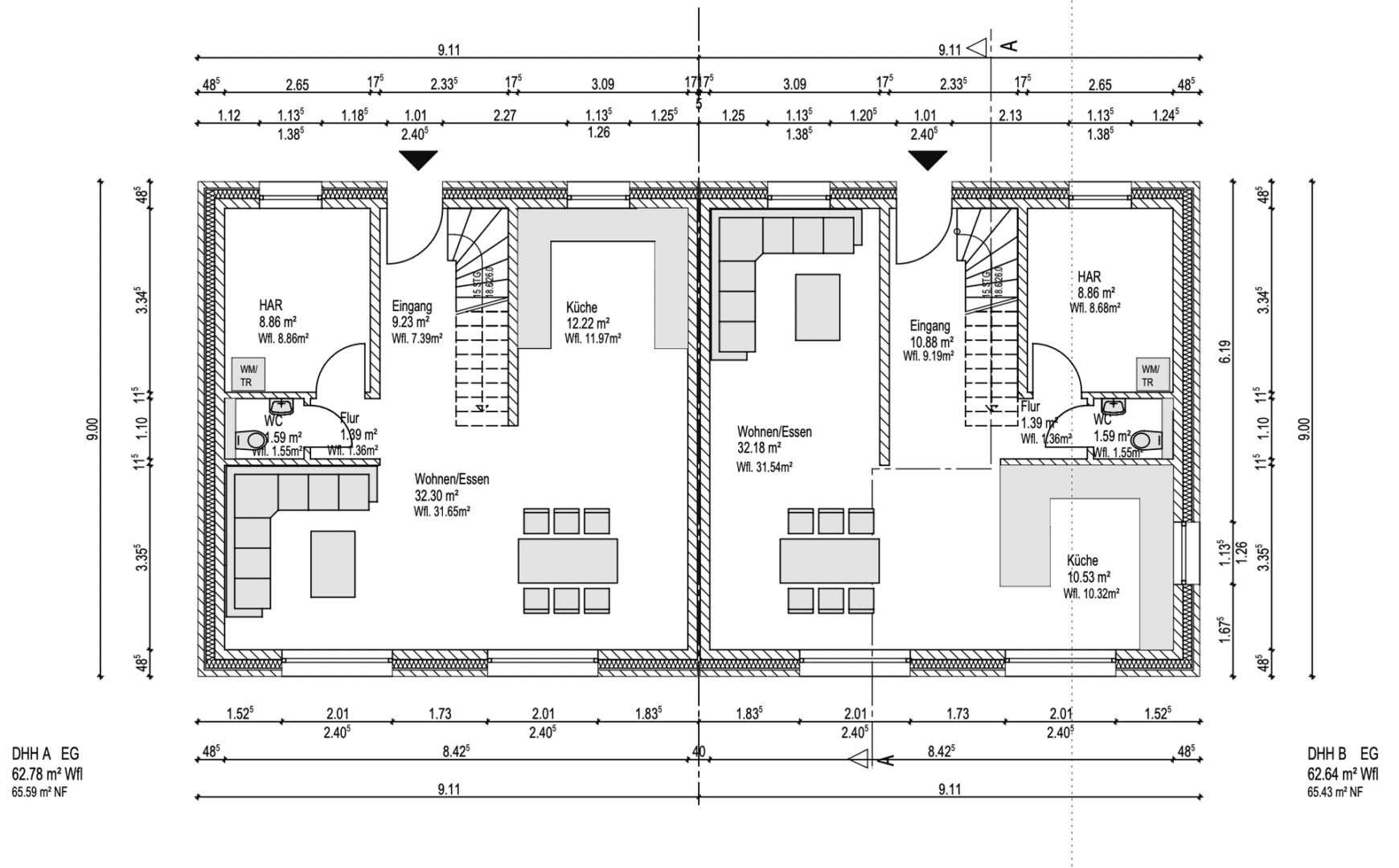 Grundriss EG Muster