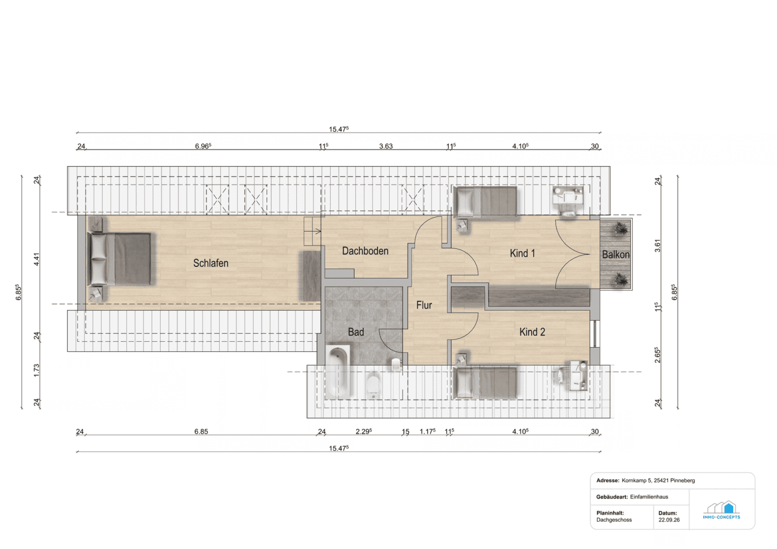Grundriss Dachgeschoss