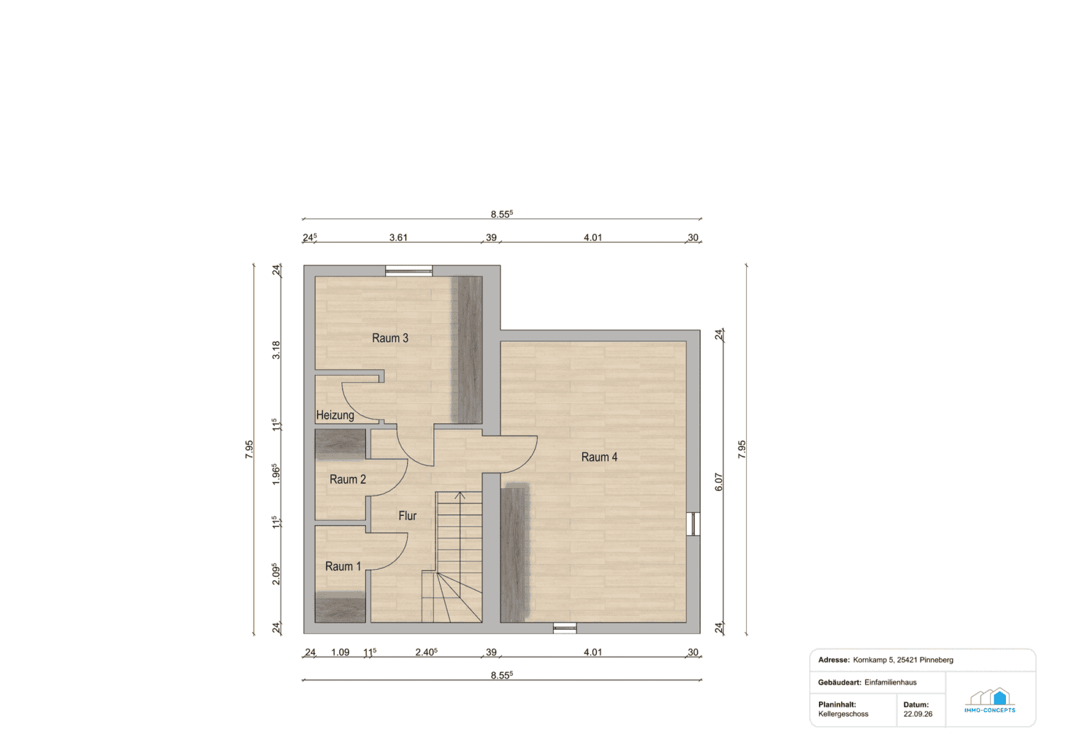 Grundriss Kellergeschoss